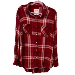 Mossimo Plaid Button Down | XL